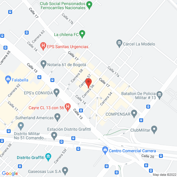 Mapa de Indubavill Ltda.