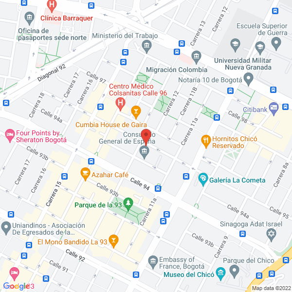 Mapa de Restaurante Parrilla San Remo