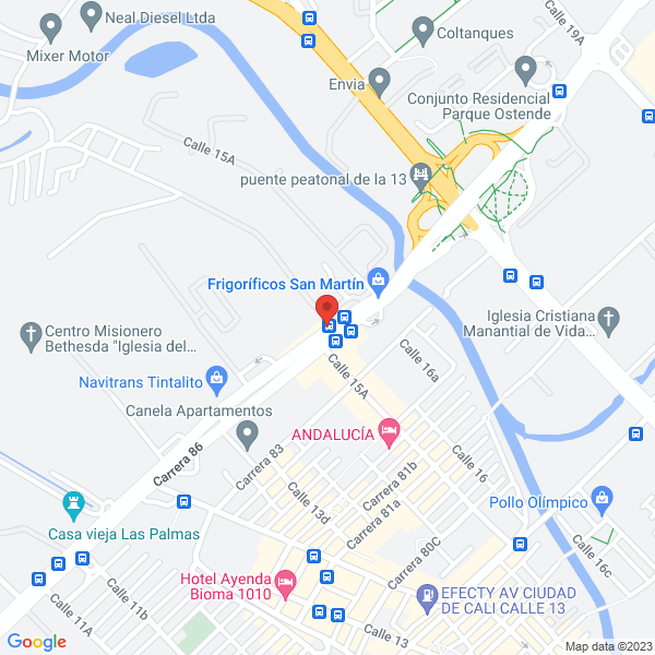 Mapa de Bocatto Express S.A.