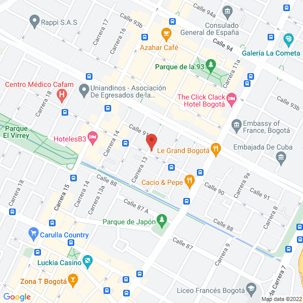 Mapa de Una Tinta Medios Ltda.
