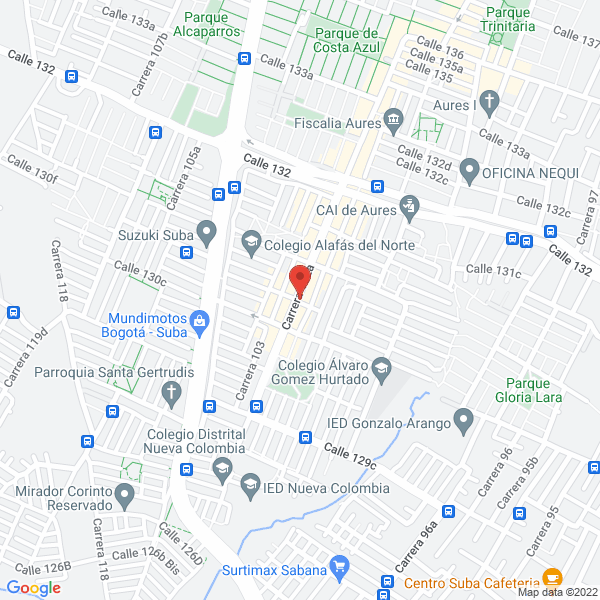 Mapa de Tostadora De Aves