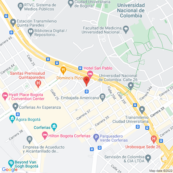 Mapa de Filmaster Producciones Ltda