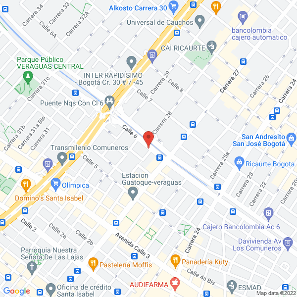 Mapa de Partefa Ltda.
