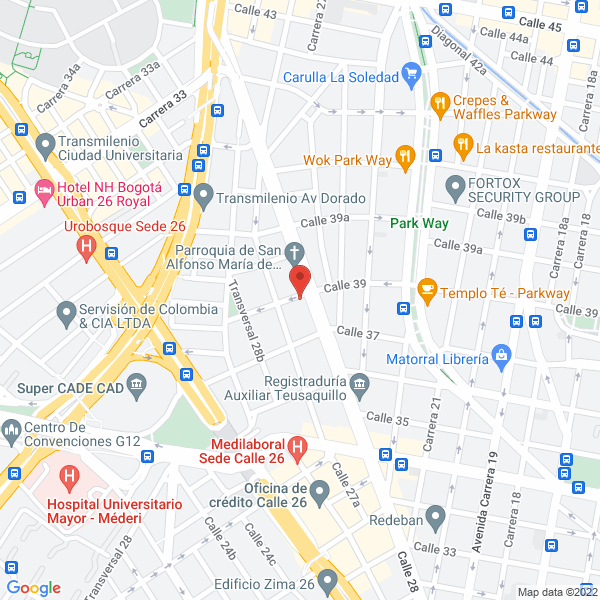 Mapa de Fundación O.D. Especialistas