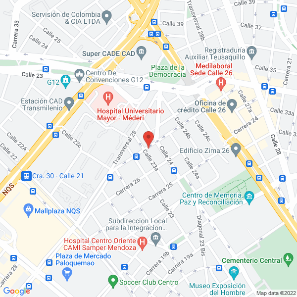 Mapa de Visual Láser Ltda.
