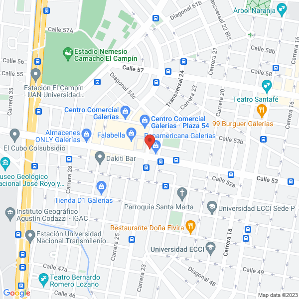Mapa de Proyectos Y Construcciones De Ingeniería Civil Y Afines Ltda.