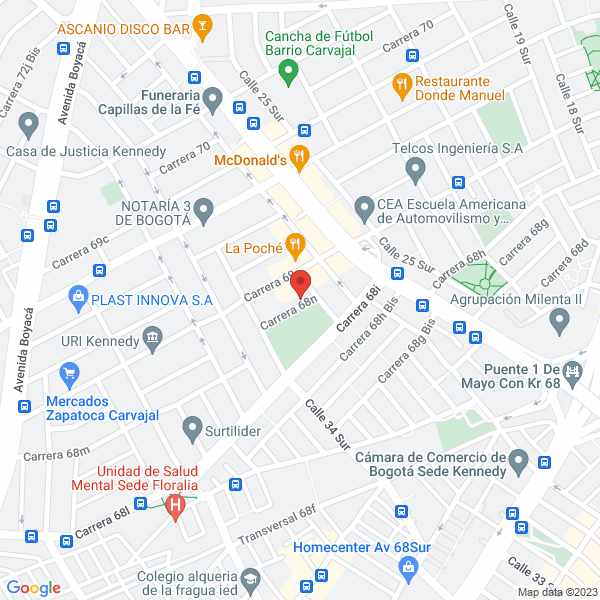 Mapa de Soldaduras Neumáticas Y Mantenimiento Ltda.