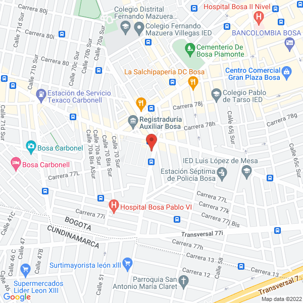 Mapa de Distribuidora De Cosmeticos Anabel