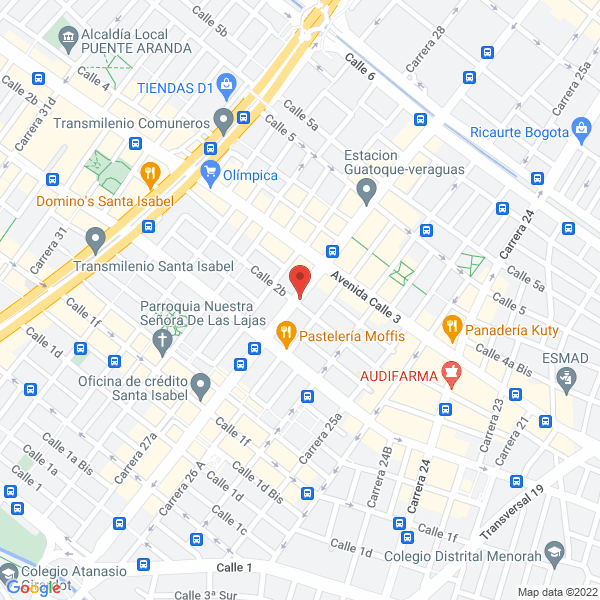 Mapa de Unidrogas Santa Isabel