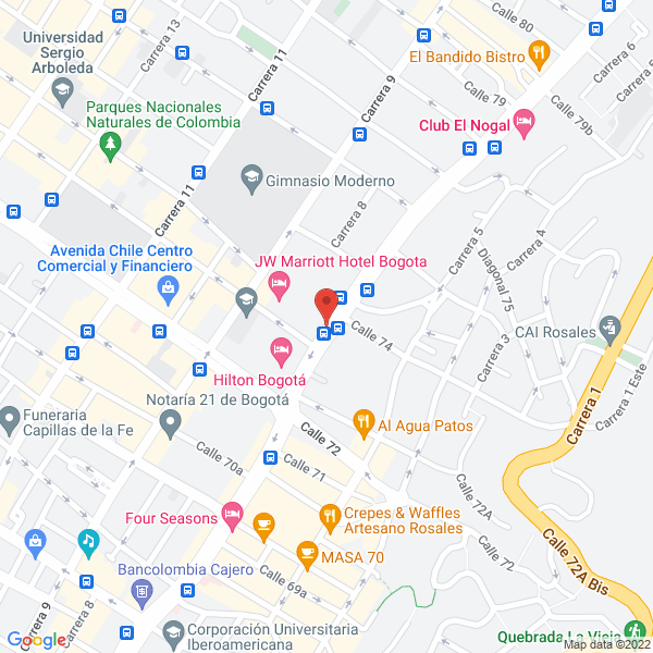 Mapa de Zoom Producciones Ltda