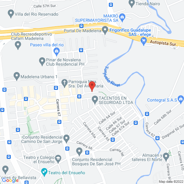 Mapa de Irrigaciones Asfálticas M&M Colombia