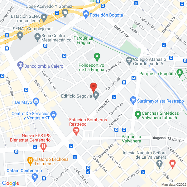 Mapa de Zebra Creativa Ltda