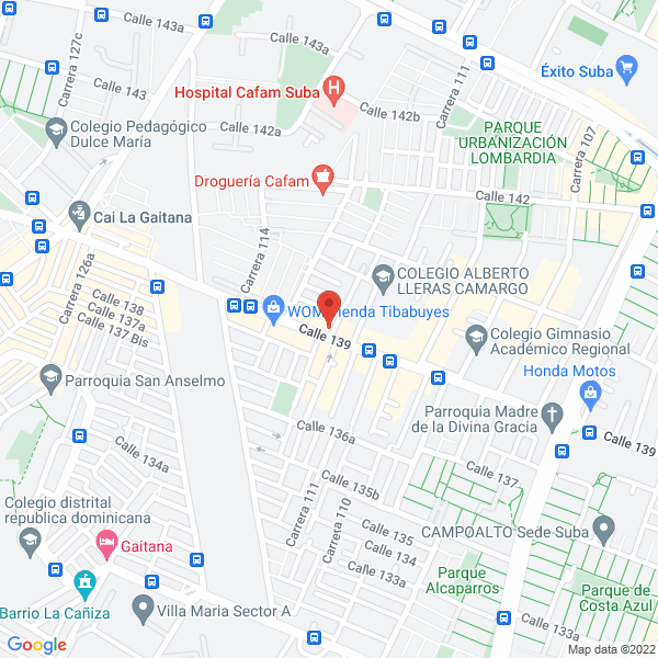 Mapa de A & M Instalaciones