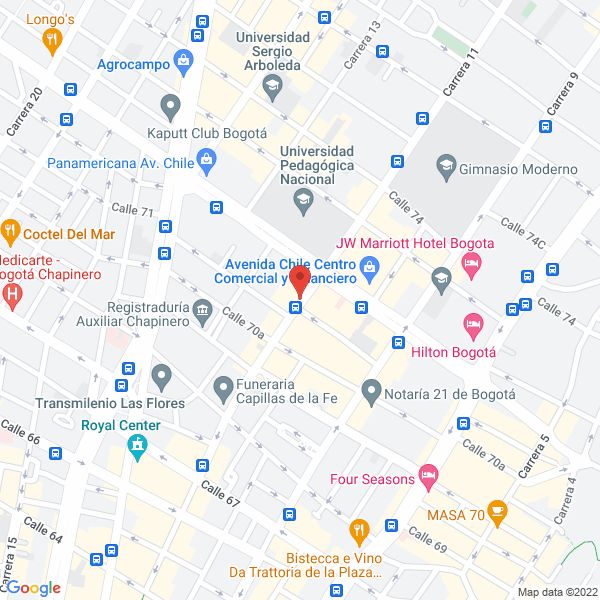 Mapa de Proinversiones Fernandez Y Cía Ltda