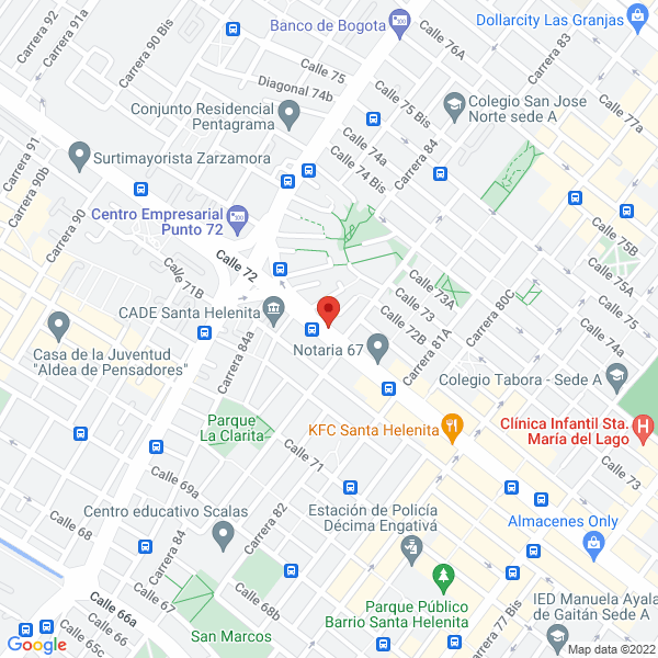 Mapa de Oralmedic Clínicas Odontomedicas Tabora