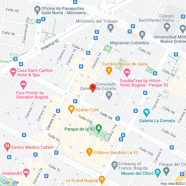 Mapa de Coram Colombia Ltda.