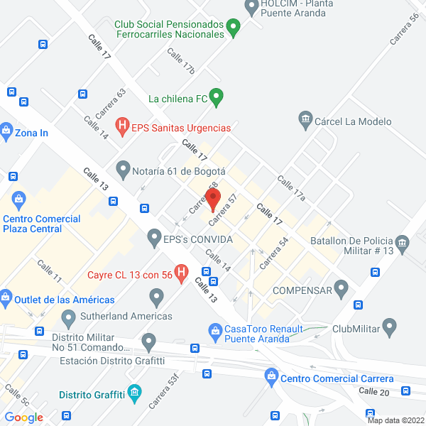 Mapa de Cimecar Ltda.