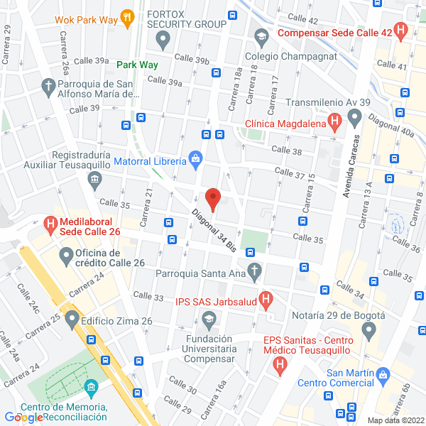 Mapa de Editorial Bochica Ltda