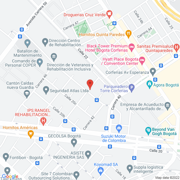 Mapa de Inversiones Bosquebajo Ltda.