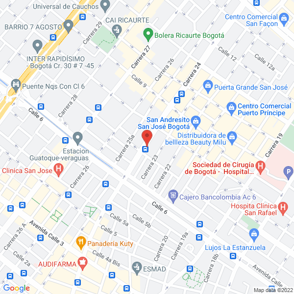 Mapa de Jose Dario Carvajal Ramírez