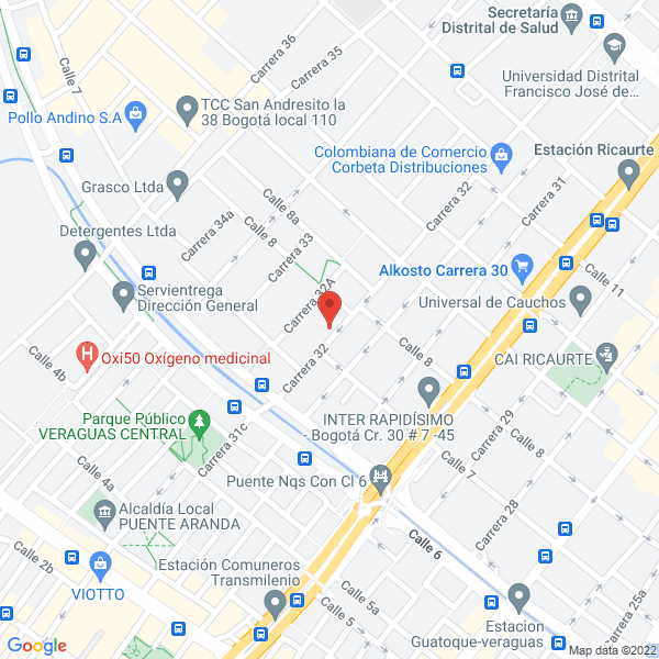 Mapa de Mecanizados M.C. Y Cía. Ltda.