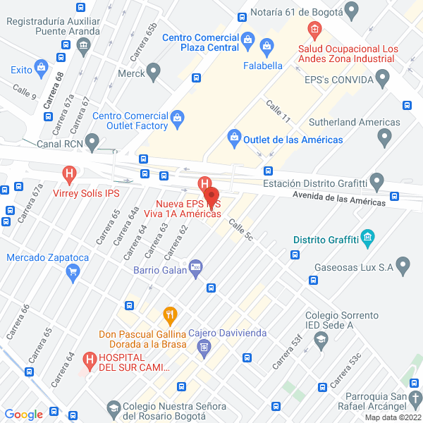 Mapa de Romher Impresores S.A.S.