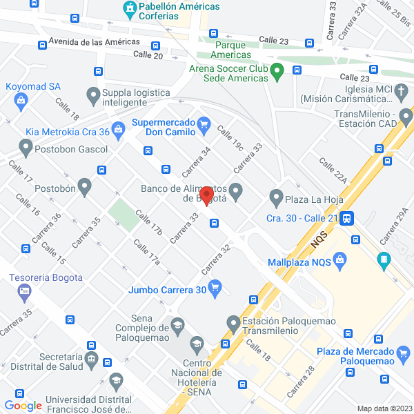 Mapa de Manohecho Comercializadora Internacional