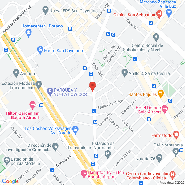 Mapa de Artes Gráficas De Colombia Ltda.