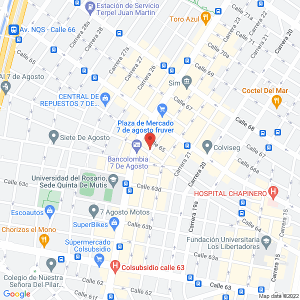 Mapa de Cajas Y Corrugados De Bogota E U