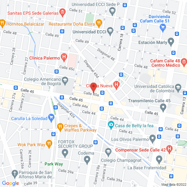 Mapa de Proyectos Y Viviendas Ltda.