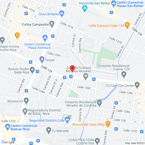 Mapa de Solquimicos Empresa Unipersonal
