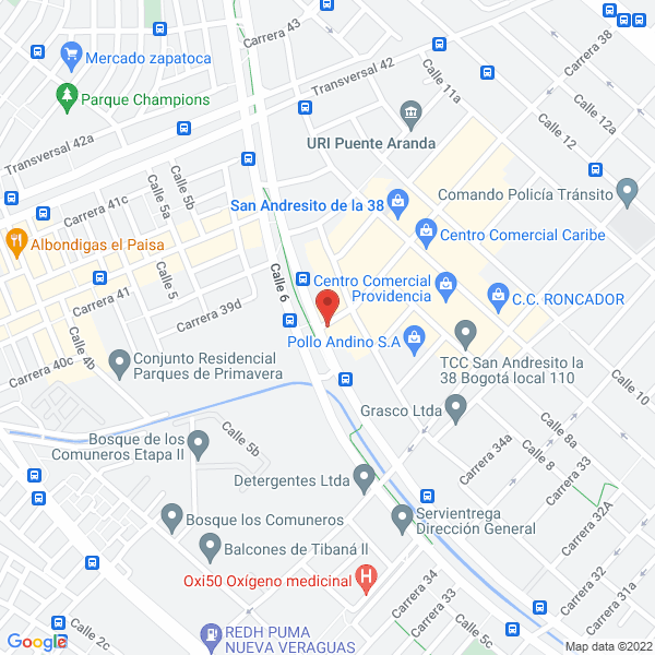 Mapa de Autolujos Panter