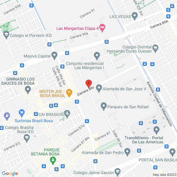 Mapa de Comestipicos Colombianos S.A.S.