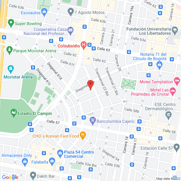 Mapa de Peñaloza Y Vásquez Consultores S.A.S.