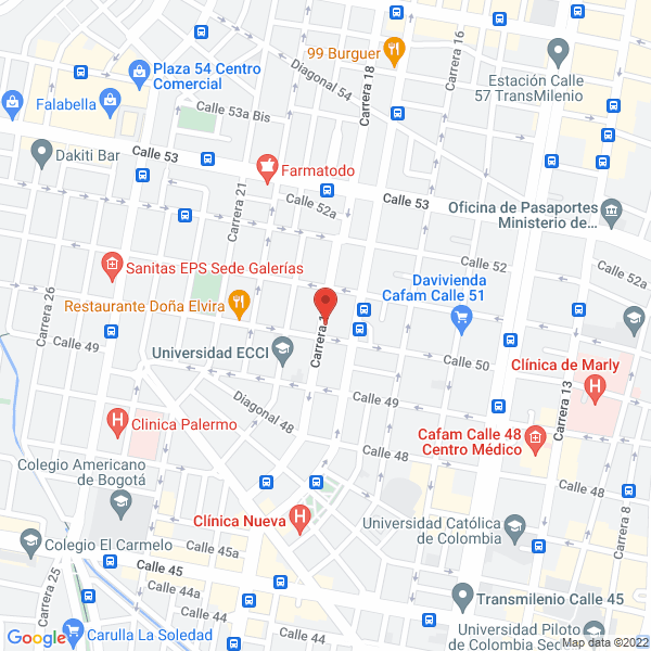Mapa de Tres Seis Cía. Ltda.
