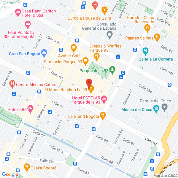 Mapa de Vas Viajes Estudiantiles Ltda.