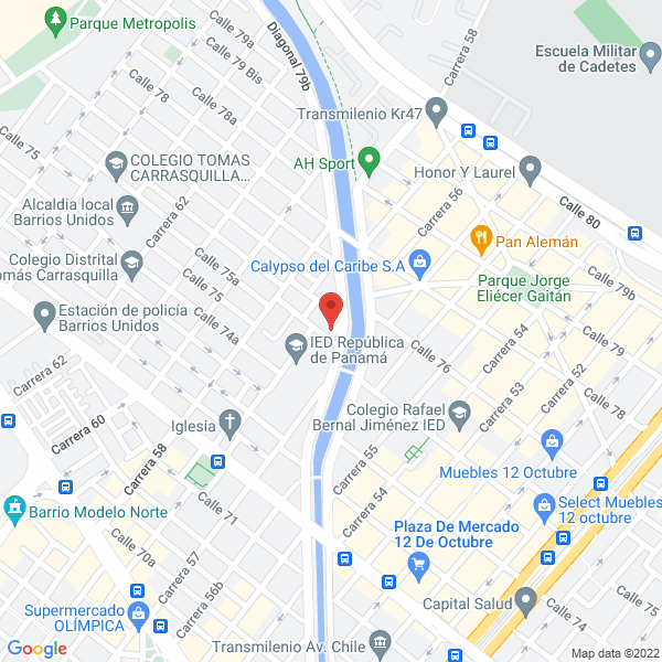 Mapa de Sonorizar Producciones Ltda