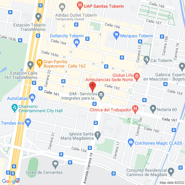 Mapa de Pan Factory Calidad Alemana Ltda.