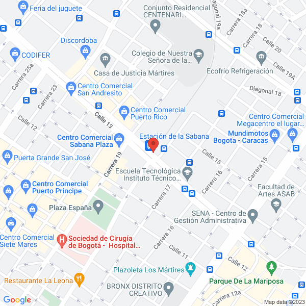 Mapa de Taller De Construccion Y Restauración S.A.S.