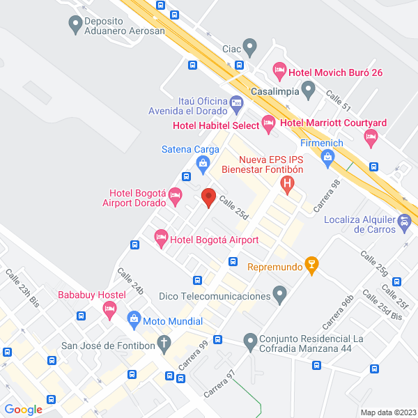 Mapa de Transportes Ejecutivos S.A.S.