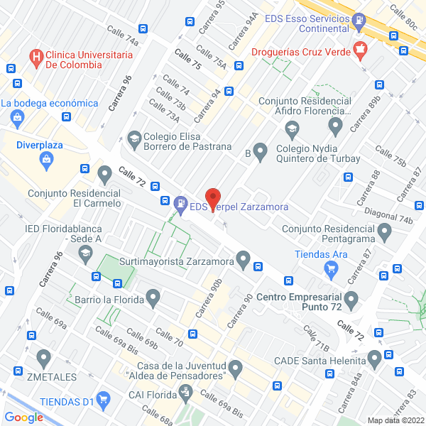 Mapa de Bluegraphic Diseño Y Publicidad