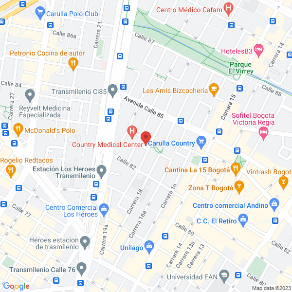 Mapa de Dra. Ana Mercedes Perdomo