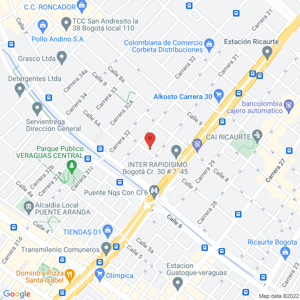 Mapa de Albron Ltda.
