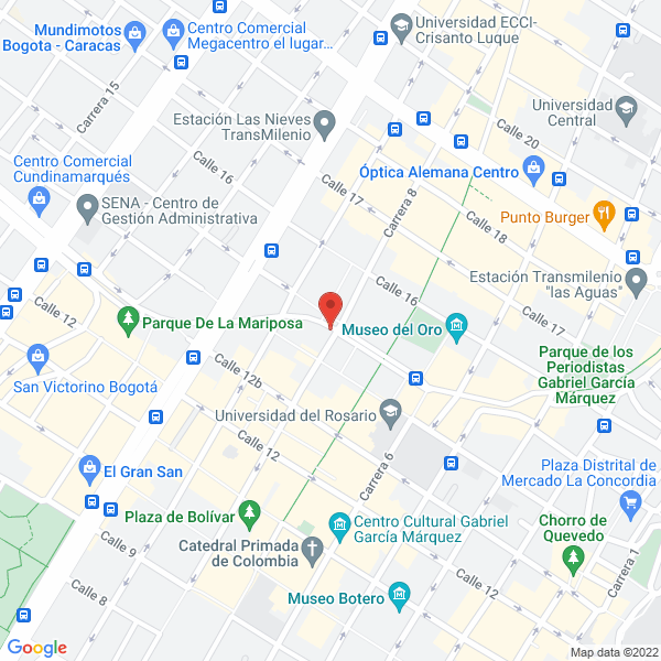 Mapa de Fundación Imago