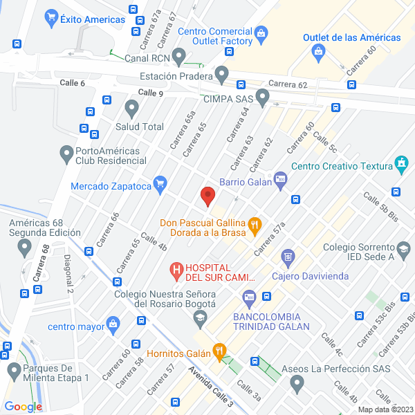Mapa de Rodillos De Colombia Para Pintar Rodecol