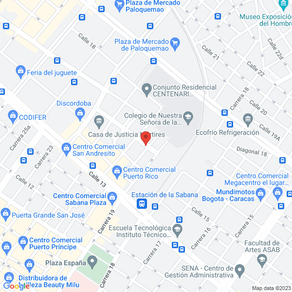 Mapa de Comercializadora Y Distribuidora Sierra S.A.S