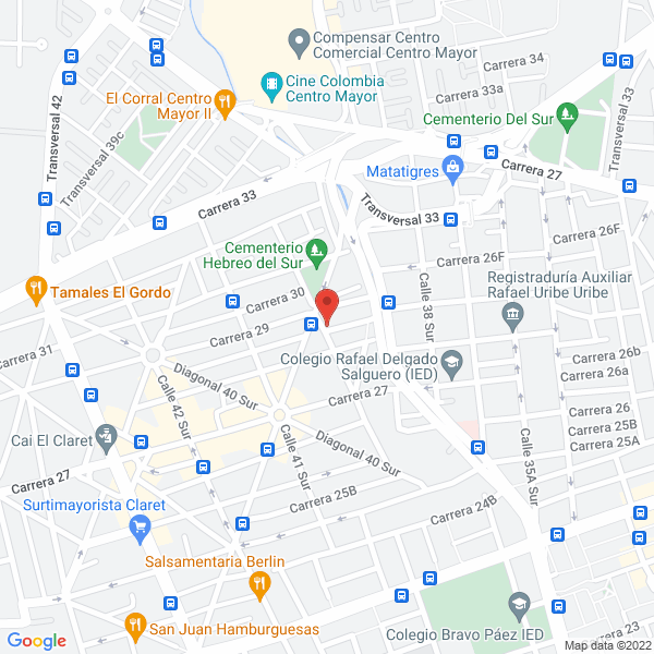 Mapa de Reencauchadora Continental Ltda.