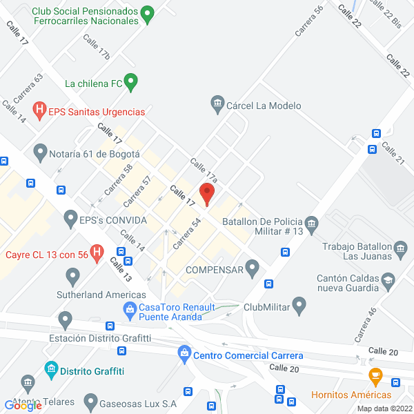 Mapa de Seaky Colombia Ltda.