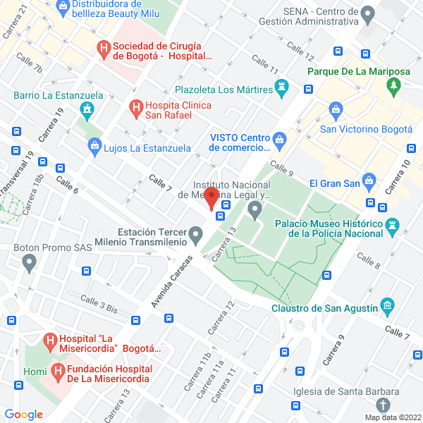 Mapa de Importadora Chevrolet
