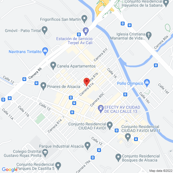 Mapa de Droguería Dispofarma